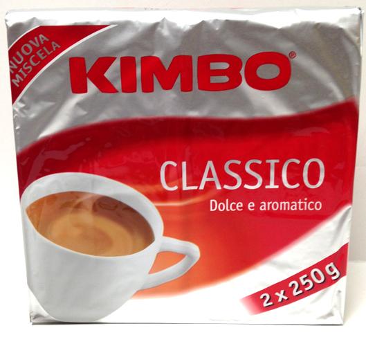 Kimbo Caffe Espresso Italiano Aroma Classico, 250g Brick