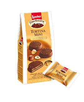 Tortina Mini Original, chocolate coated wafer, 3.17oz