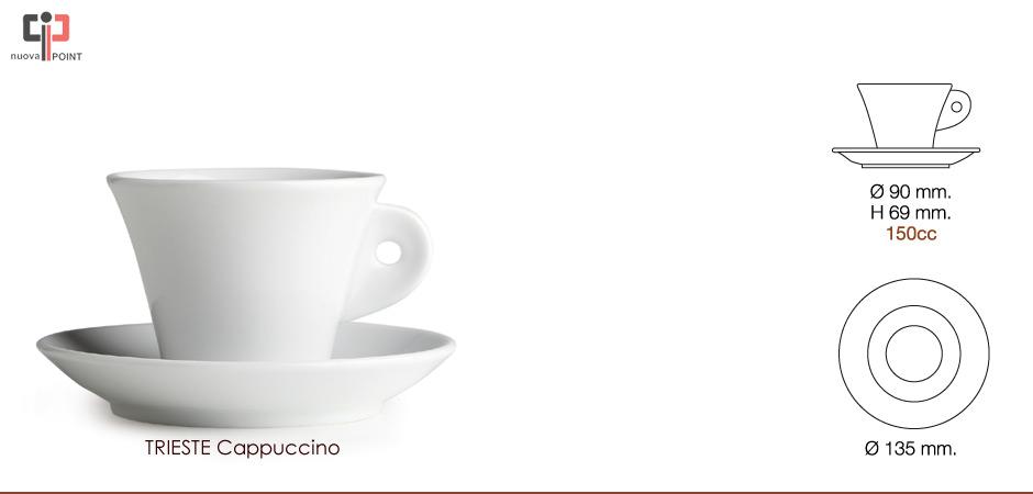 Nuova Point - Black Milano - Espresso Cups & Saucers - Set of 6