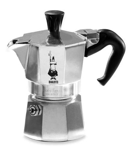 Tebru Stainless Steel Moka Pot Stovetop Espresso Coffee Maker with Safety Valve 4 Cups, Stainless Steel Espresso Maker,Moka Pot, Silver