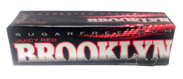 Brooklyn Juicy Red Sugar Free Chewing Gum 1 Pack