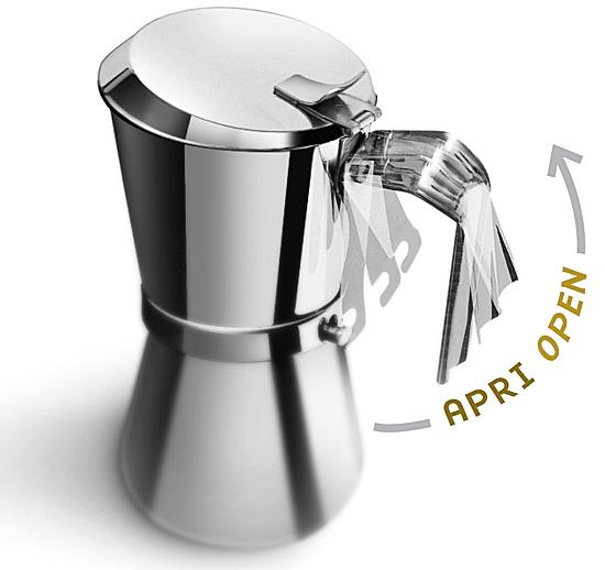 Espresso Maker, Stainless Steel Moka Pot Stovetop Espresso Coffee Maker with Safety Valve 4 Cups with Stainless Steel Stamping Fine Mesh Filter